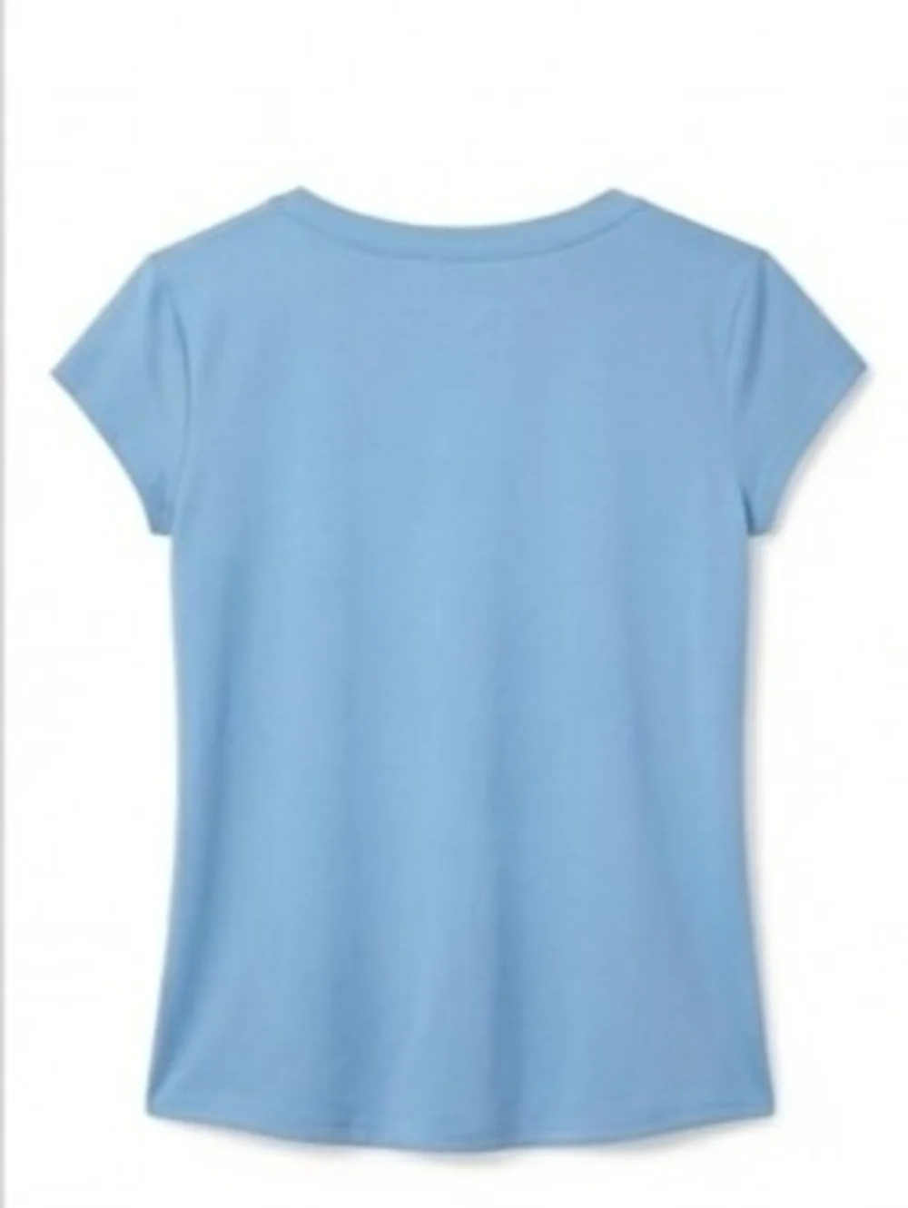 Justice Light Blue Scoop Neck Short Sleeve Tee